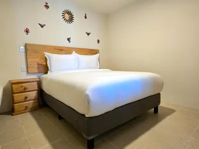 Cama o camas de una habitación en Casa en barrio Jalatlaco