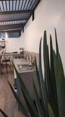 Una cocina o zona de cocina en Villa Los Pinos