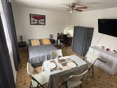 Cama o camas de una habitación en Departamento Estudio C3 Centrico La Casona