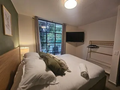 Cama o camas de una habitación en Casa Te Adoro Coyoacan