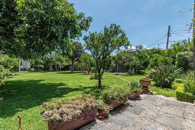 Jardín al aire libre en Quinta La Aguacana