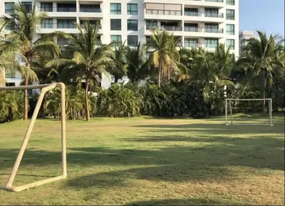 Jardín al aire libre en MF-3-Acapulco Mexico Beach front 3bedroom