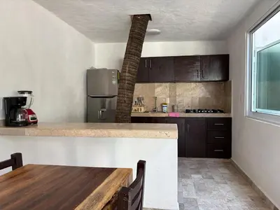 Una cocina o zona de cocina en Villa Icacos Coco Haramara Acapulco Guerrero