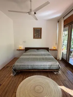 Cama o camas de una habitación en La baxada mazunte