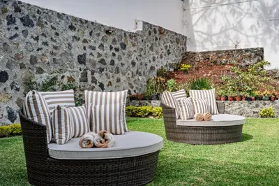 Jardín al aire libre en Charming Cuernavaca Escape Pool Serenity and Grill