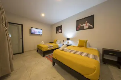 Cama o camas de una habitación en Casa Tonalli Boutique