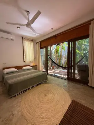 Cama o camas de una habitación en la baxada mazunte