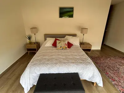 Cama o camas de una habitación en Depto San Felipe Oaxaca