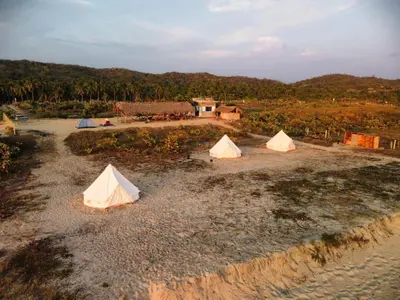 Paisaje cerca de este camping