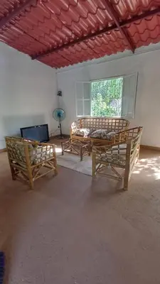 Zona de estar de Lander Beach Glamping