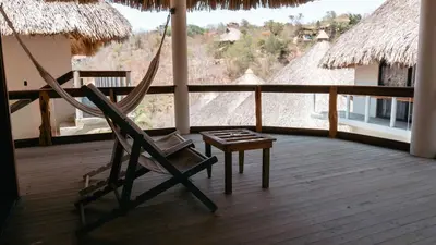 Un balcón o terraza de Sicaru Mazunte