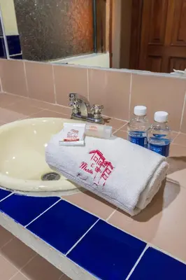 Un baño de Mesón Real Hotel & Suites