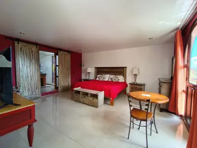 Cama o camas de una habitación en HOTEL XIADANI Restaurante, Temazcal & Spa