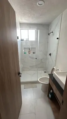 Un baño de Santa Fe Dorado Atardecer