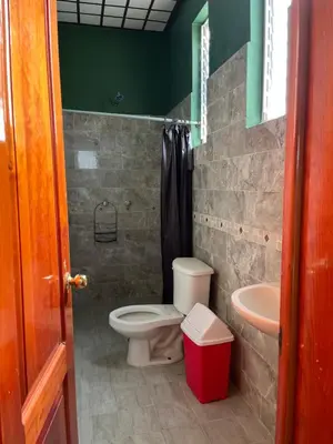 Un baño de La casa de coco