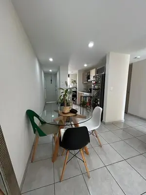 Una cocina o zona de cocina en Departamento cerca Aeropuerto CDMX foro GNP y metro a pasos