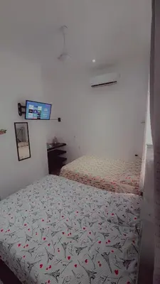 Cama o camas de una habitación en Casa Delfines Puerto Escondido