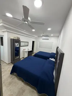 Cama o camas de una habitación en FQ Chalets for 34 people in Costa de Oro