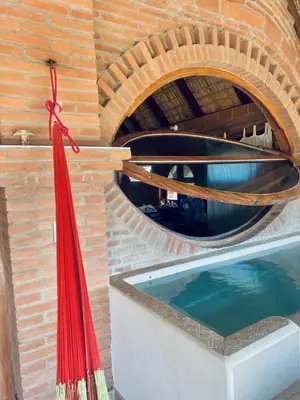 Piscina en o cerca de Bohemian Loft - Beachfront - Casa 3 Lunas