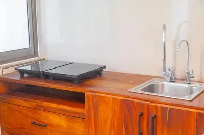 Plano de Newly renovated apartment with pool