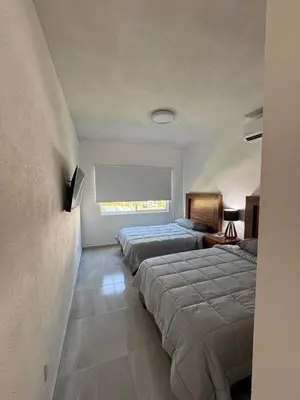 Cama o camas de una habitación en Casa Arlequín 3