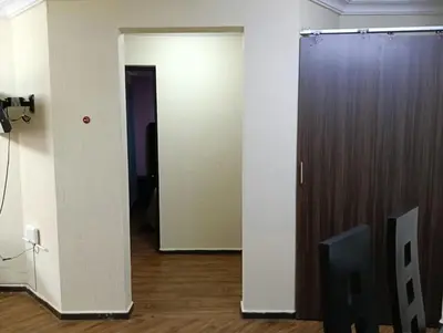 Una televisión o centro de entretenimiento en Departamento playa Mocambo