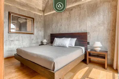 Cama o camas de una habitación en Luxury 1 BR Condo in Downtown - AC - Peaceful