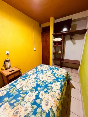 Cama o camas de una habitación en Casa Dos Arbolitos