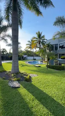 Jardín al aire libre en Residencia privada de 10 habitaciones para 20 personas
