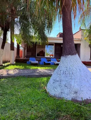 Jardín al aire libre en Casa Blanca Morelos