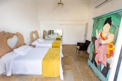 Cama o camas de una habitación en Casa Cielito Lindo, Large Private Villa with Pool & Bay View