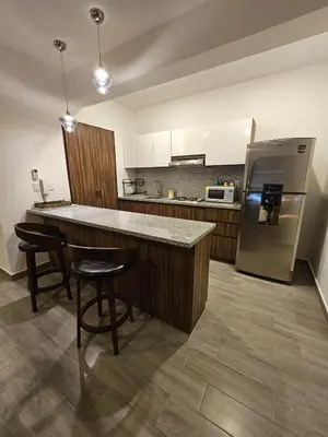 Una cocina o zona de cocina en Lujoso departamento a una cuadra de la playa