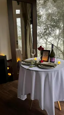 Comida en o cerca de este chalet de montaña