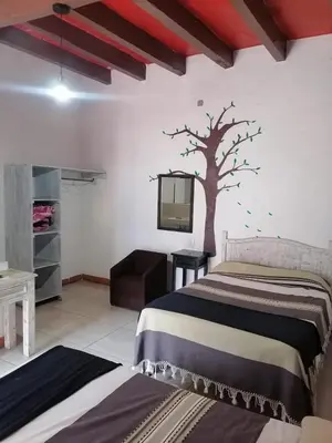 Cama o camas de una habitación en Hotel los remedios cholula puebla