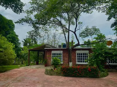 Jardín al aire libre en Villa Ixora-Casa privada 1 recámara en Agua Dulce
