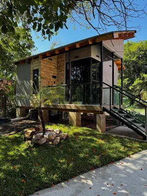 Jardín al aire libre en Mini Casa TGZ