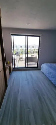 Cama o camas de una habitación en Casa con alberca y wifi para 10 huéspedes Morelos
