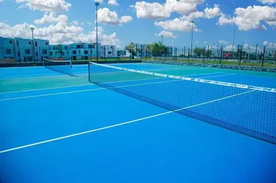 Instalaciones para jugar a tenis o squash en Casa con alberca y wifi para 10 huéspedes Morelos o alrededores