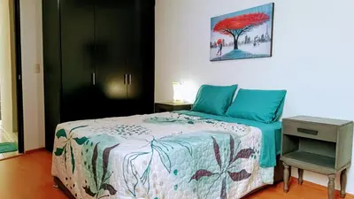 Cama o camas de una habitación en Puebla Residence Complete House 3 bedrooms