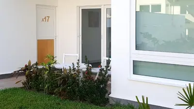 Jardín al aire libre en 9 Bahias Condos con club de playa