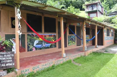 Jardín al aire libre en Cabañas Ecobiosfera