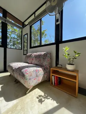 Zona de estar de Centro Sati Bungalow