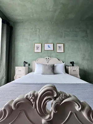 Cama o camas de una habitación en Lusitania Hotel Orizaba