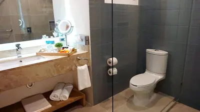 Un baño de Hit Hoteles Aeropuerto Puebla
