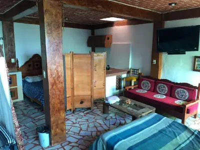 Cama o camas de una habitación en Luna