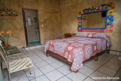 Cama o camas de una habitación en Flor de Cera