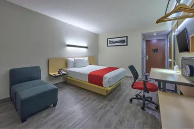 Cama o camas de una habitación en City Express by Marriott Ciudad de Mexico Aeropuerto