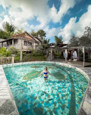 Piscina en o cerca de Cabañas Los Achicuales