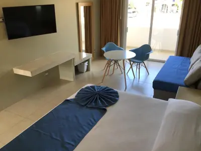 Cama o camas de una habitación en Hotel Huatulco Máxico