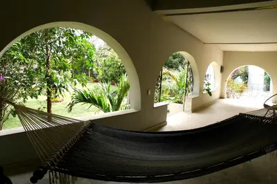 Jardín al aire libre en Casa Tepoztlán